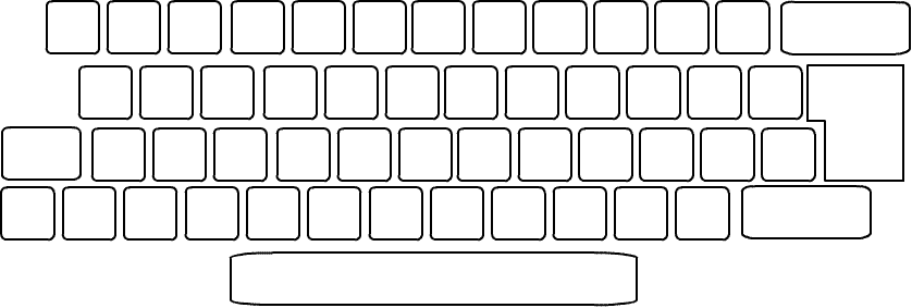 three keyboard pictures for